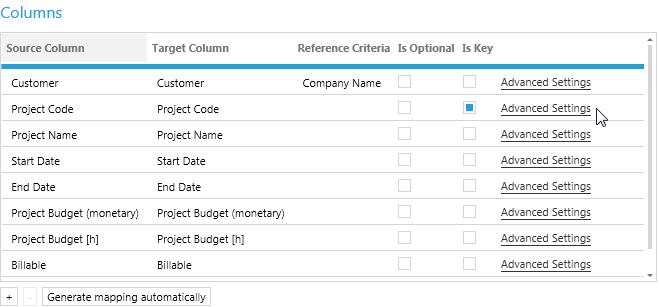 Advanced Settings